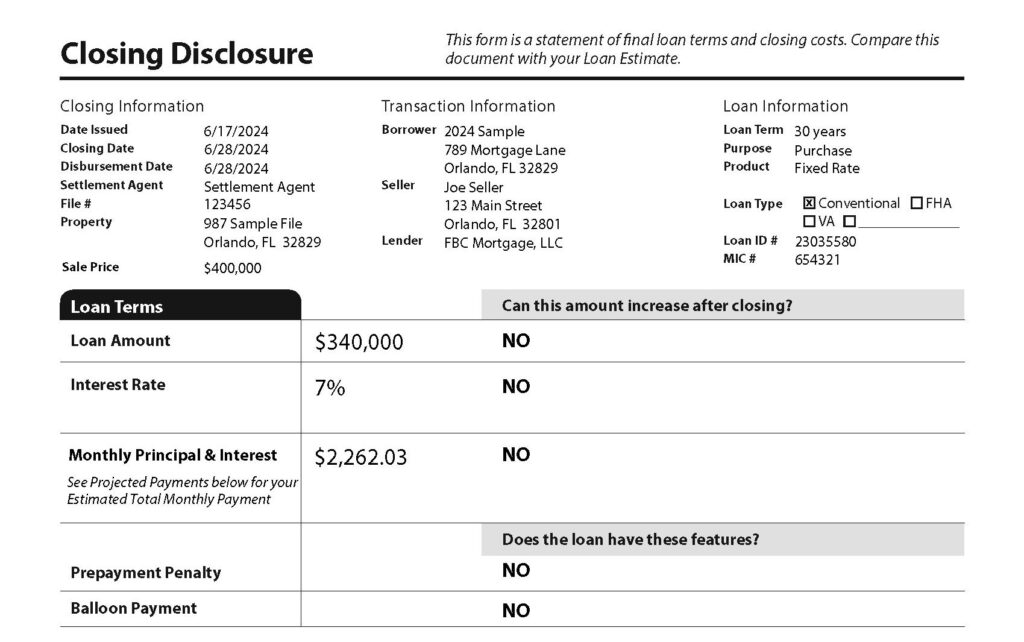 How to Read Your Closing Disclosure